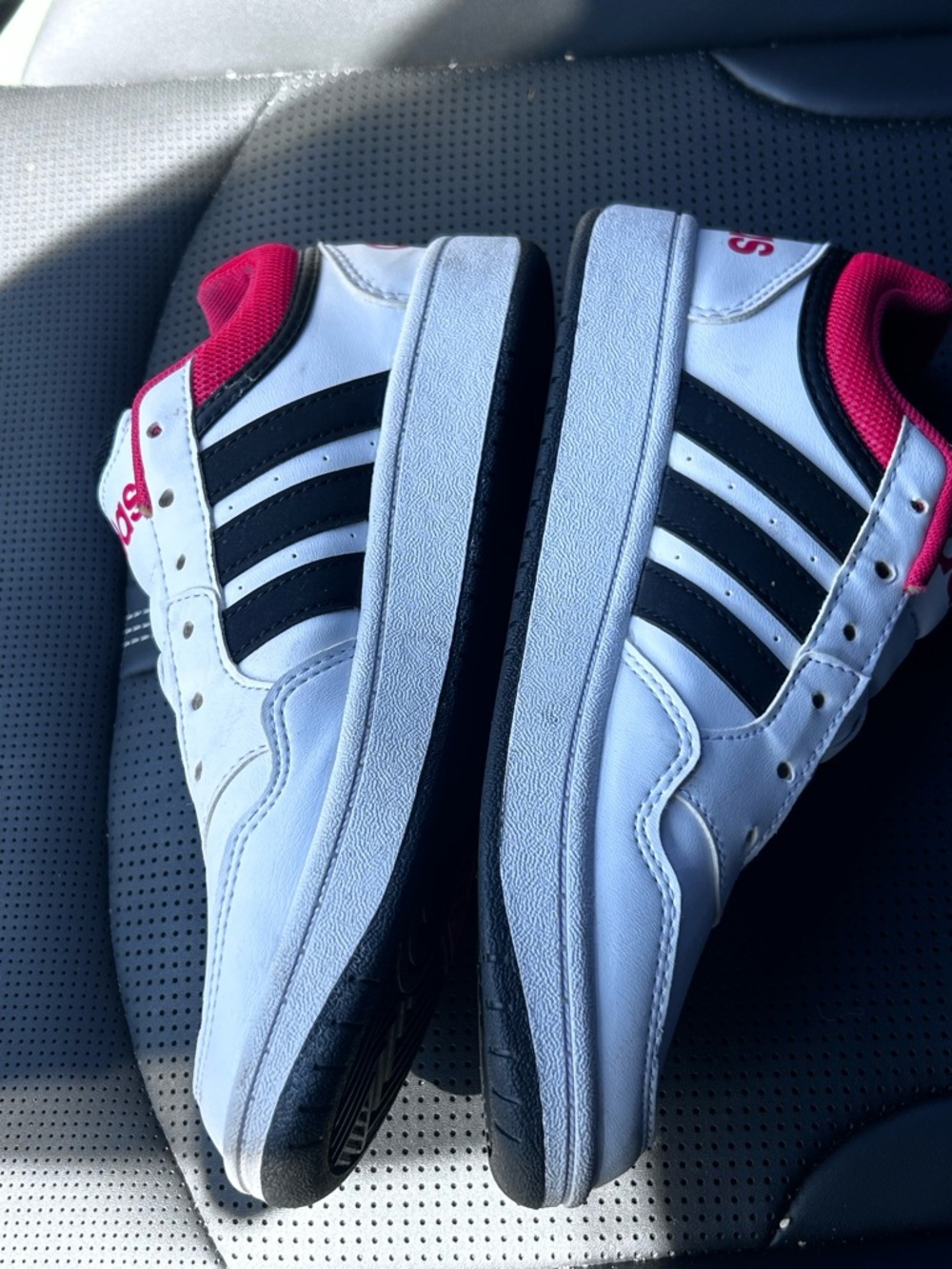 adidas White Black & red Low-Top Sneakers